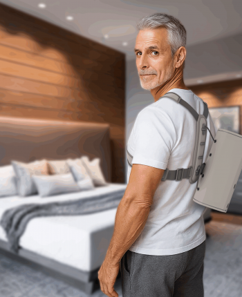 TAN VEST_Man BACK VIEW